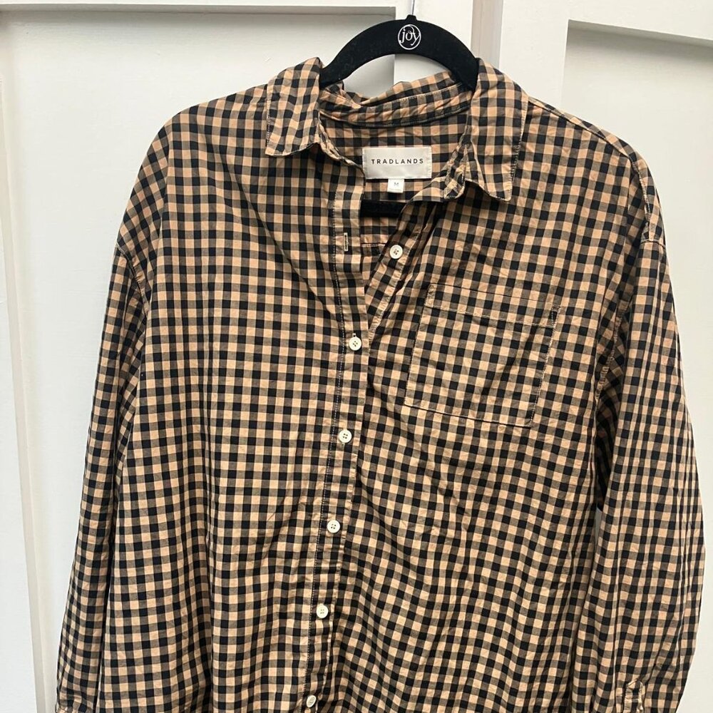 Tradlands Relaxed Button-up Shirt in Coffee
